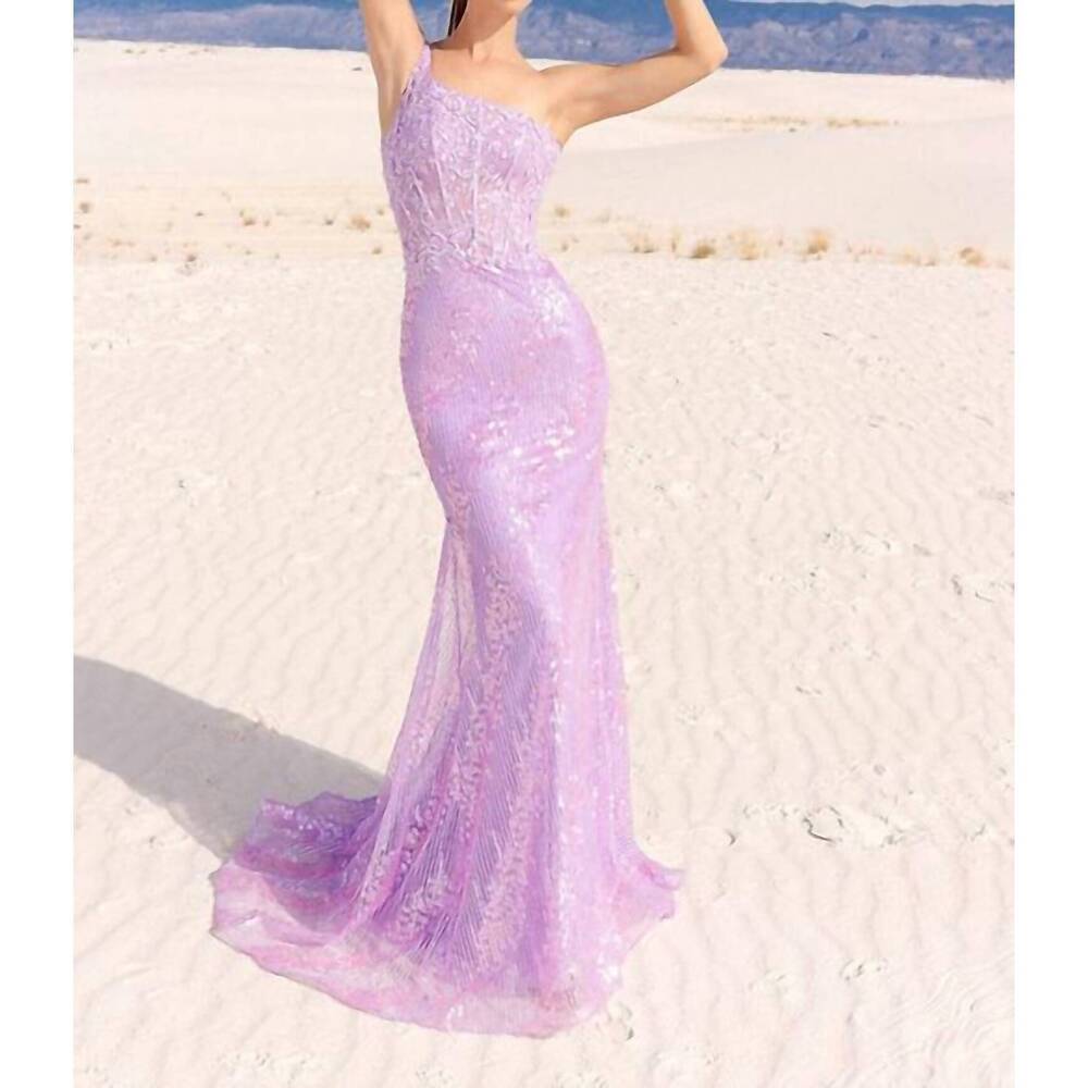 NEW VIENNA PROM vienna long dress in purple